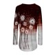 thumbnail image 4 of Audeban - Camiseta para mujer con estampado floral, manga larga, jersey holgado, blusa tipo túnica de trabajo, 4 of 5