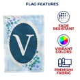 thumbnail image 5 of America Forever Spring Monogram Garden Flag Letter V 12.5 x 18 inches Double Sided Vertical Outdoor, Yard, Lawn, Beautiful Flowers, Floral Design, Summer Farmhouse Garden Flag, 5 of 5