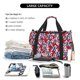 thumbnail image 5 of Easygdp Palm Tree Pattern on Red Bolsa de Gimnasio, Bolsa de Viaje Duffel, Bolsa de Fin de Semana con Compartimentos, Bolsa de Mano para Noche, 5 of 7