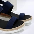 thumbnail image 5 of Women's  Shoes Comfortable Open Toe Elastic Ankle Strap Casual Sandal For Summer Shoes, 5 of 15