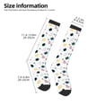 thumbnail image 2 of Naloa Turtles And Corals Thigh High Socks Extra Long Stretchy Sock Women Over Knee High Opaque Stocking Daily Wear, 2 of 6