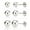 Silver, variant on Women's 925 Sterling Silver Round Ball Stud Earring 3-Size Set - 5mm to 7mm