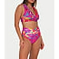 thumbnail image 4 of Printed Willa Ruffle Wire-Free Bikini Top Swimsuit, 4 of 6
