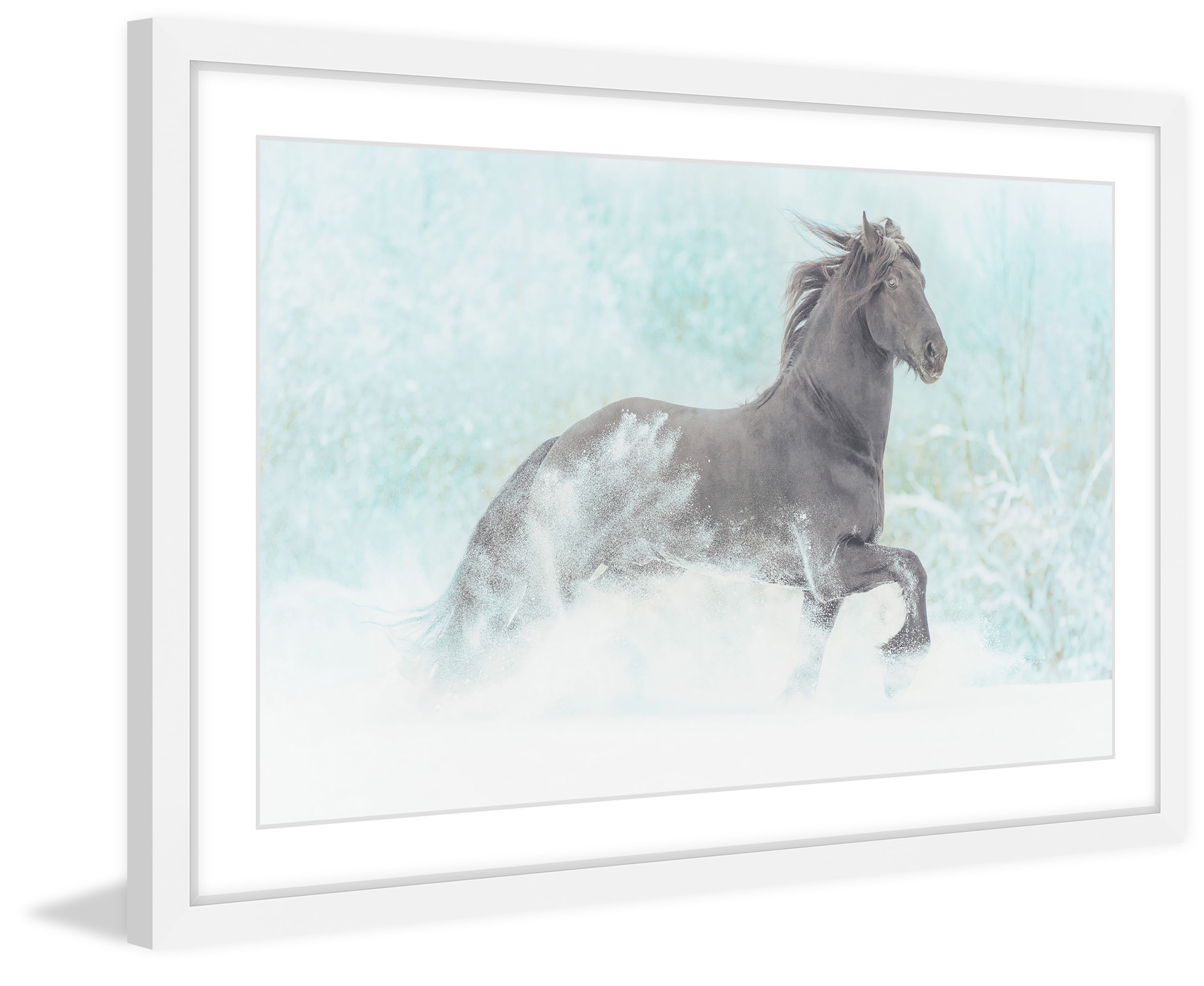 "Frolicking Equus" Framed Painting Print