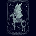 thumbnail image 2 of Junior's Harry Potter Thestral Tarot Card  Graphic Tee Navy Blue X Large, 2 of 3