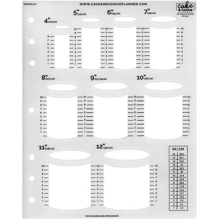 

Cake Sketching Template Rounds v 2.0 by Cake & Cookie Planner