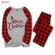 thumbnail image 2 of Traje de pijama de Navidad para padres e hijos, pantalones de manga larga estampados, ropa de dormir para hombres Inevent HA001372-03, 2 of 6