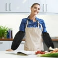 thumbnail image 4 of CTIRCHIU 2 Pairs Arm Sleeve For Kitchen Oilproof Black Protective Covers For Men And Women, 4 of 8