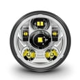 thumbnail image 1 of Faro delantero de moto TRUE MODS 5.75 5-3/4 Harley LED [Chrome], 1 of 9