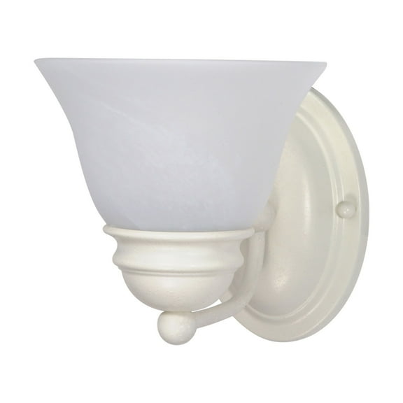 Nuvo 60-352 - Empire - 1 Light - 7" - Vanity - w/ Alabaster Glass Bell Shades