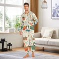 thumbnail image 6 of FORMRS Onesies Pajama for Adults Unisex Hoodie Winter Jumpsuit One Piece Sleepwear, Sizes S-2XL, Beige Cats Reading, 6 of 7