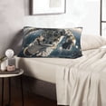 thumbnail image 6 of Lsque Astronaut Soccer Field Pattern Pillow Case – Soft & Cozy Throw Pillow Cover, Hypoallergenic Cushion Case for Sleeping Women with Envelope Closure-14"x20", 6 of 6