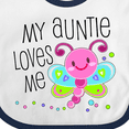 thumbnail image 4 of Inktastic My Auntie Loves Me- Cute Dragonfly Boys or Girls Baby Bib, 4 of 4
