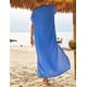 thumbnail image 3 of Traje de baño de bikini de manga corta con bordado para mujer, vestido de playa con abertura lateral, 3 of 6