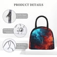 thumbnail image 4 of Salouo Red And Blue Fire for Insulated Lunch Bag for Women/Men - Leakproof Cooler Tote Bag Organizer - Reusable Lunch Box for Office Picnic Hiking Beach-One Size, 4 of 6