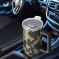 thumbnail image 3 of Camouflage 40oz Tumbler– Stainless Steel Insulated Tumbler with Handle and Straw, Large Capacity Travel Cup for Hot & Cold Drinks, 3 of 6