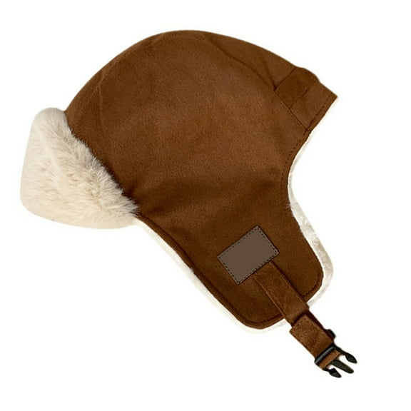 RUISINERY Ear Flap Ushanka Hat for Women Girl Ear Protective Trapper Hat Windproof EarCovers Hat for Outdoor Activity Winter Hat