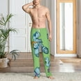 thumbnail image 2 of Kdxio Motorcycle Riding Dinosaur Pattern Men's Pajama Pants, Elastic Waist with Drawstring and Pockets, Comfortable Loungewear-X-Large, 2 of 6