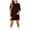 Wine, variant on LEKWK Two Piece Sets for Women Summer Ribbed Vacation Outfits Short Sleeve Crewneck Loose Fit Tunic Tops & Biker Shorts Solid Lounge Set