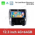 thumbnail image 2 of ZWNAV 12.3 Inch CarPlay Android 15 HD Screen For Land Rover Discovery 4 2010-2016 Car Radio+10 inch air Conditioner Screen Multimedia Player GPS Navigation Head Unit, 2 of 13