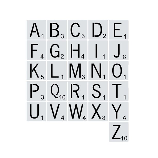 Dcastle Promotion 26 Letter Alphabet Number Diy Layering Stencils Wall Painting Scrapbook Coloring Embossing Album Decorative Card Template 10 10cm Walmart Com Walmart Com