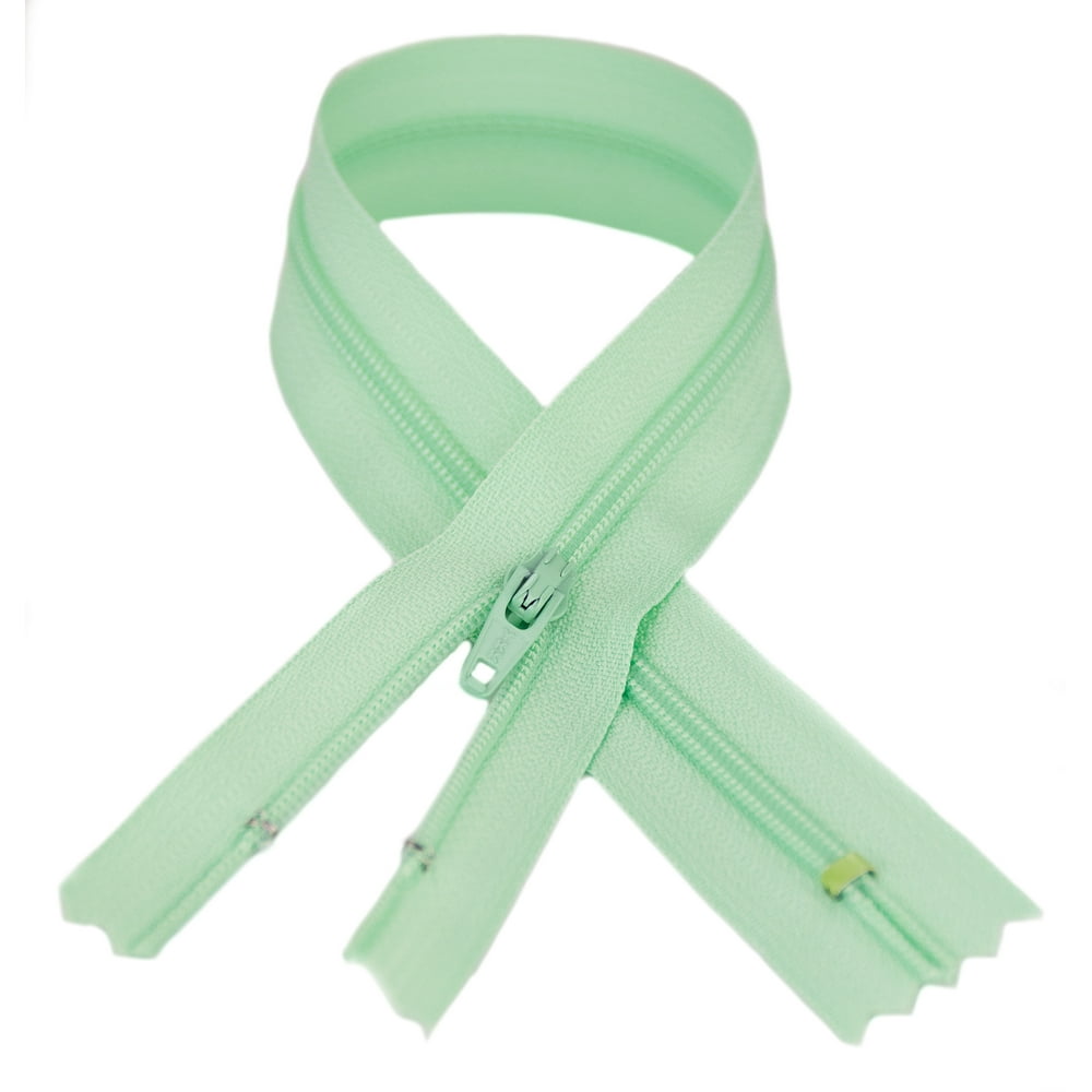 YKK 3 Coil Zipper, 7 inch length, Mini Mint Green 871