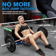 Plyo Box, 3-in-1 Foam Plyometric Jump Box, 16X12X14 Box Jump for Home Gym Training Fitness Workout Exercise