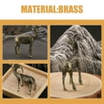 thumbnail image 5 of OUNONA  Brass Ornaments Tabletop Desktop Pet Sculpture Home Decor Golden, 5 of 8