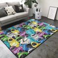 Area Rugs, Color robot Washable Large Rugs for Living Room Bedroom
