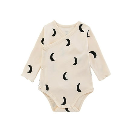 

Boys Bodysuits Baby Girls Sleepwear Romper Long Sleeve Graphic Print Bodysuit Jumpsuit Pajamas