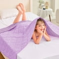 thumbnail image 5 of Teler Weighted Blanket for Kids（40 x 60，7lbs）Weighted Lap Blanket,Purple, 5 of 7
