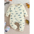 thumbnail image 5 of Bagilaanoe 2 Packs Newborn Baby Boys One-pieces Print Long Sleeve Jumpsuits 3M 6M 9M 12M 18M Infant Romper Casual Clothing, 5 of 8