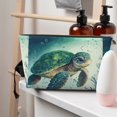 thumbnail image 5 of Picia Watercolor Turtle1 Printed Leather Travel Toiletry Bag,Cosmetic Organizer, Makeup Travel Bag, Durable Travel Pouch, Compact Toiletry Bag, Travel Accessories, 5 of 6
