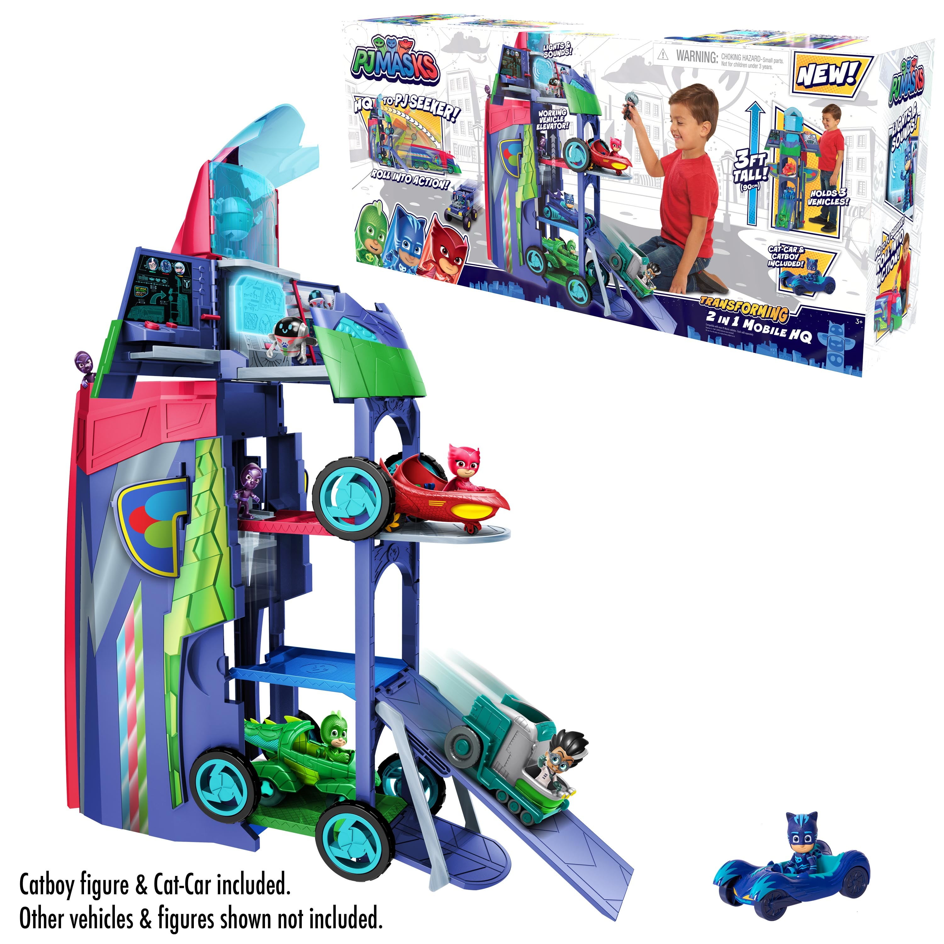 PJ Masks Transforming 2 in 1 Mobile HQ Playset 2020 Toy Boys for sale online 