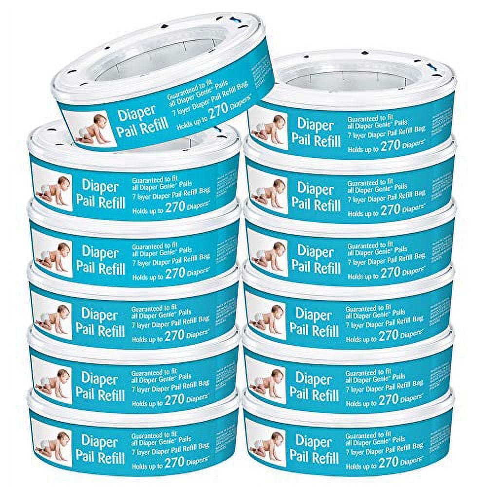 Bubulla Diaper Pail Bubula JR Premium Steel Diaper Waste Pail With Air Tight ...
