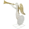 thumbnail image 4 of Northlight 48" LED Lighted Gold and Silver Trumpeting Angel Outdoor Christmas Outdoor Decoration, 4 of 8