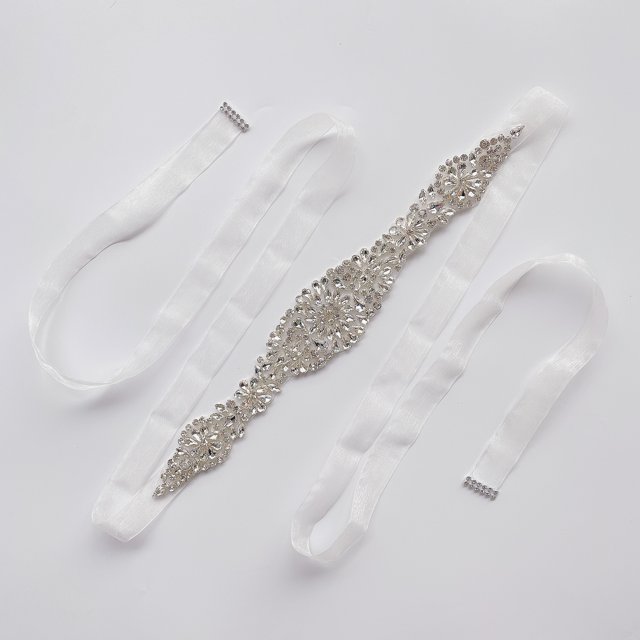 Ceinture de Mariée Strass Ceintures de Mariage pour Mariée Robe Femmes Ceinture en Cristal pour Robe de Soirée de Mariage