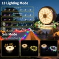 thumbnail image 5 of TOHETO 4-in-1 Camping String Light, 32.8FT IP44 Waterproof Camping Lights with 13 Lighting Modes, 4000mAH Rechargeable Outdoor String Lights for Camping Essentials Camping Gear, Black, 5 of 15