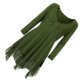 thumbnail image 4 of Vestido corto de empalme de encaje de talla grande para mujer Blusa de manga larga sexy Top informal de trabajo Noticed AP1427-09B, 4 of 7