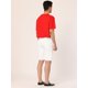 thumbnail image 5 of Pantalones cortos de mezclilla rasgados casuales para hombres Pantalones cortos de mezclilla con agujeros desgastados hasta la rodilla blanco 34 Unique Bargains Pantalones, 5 of 6