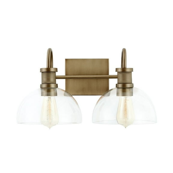 2 Light Transitional Bath Vanity Approved For Damp Locations In Transitional Style 17.5 High By 9 Wide Capital Lighting 139123Ad-497