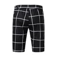 thumbnail image 5 of Pxiakgy mens shorts Male Summer Casual Slim Big Plaid Print Shorts Zipper Fly Semi Elastic Waist Pocket Shorts Men Casual Shorts Black + L, 5 of 6