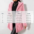 thumbnail image 3 of Enjoytime Fleece Jacket Women Fall Winter Button Down Hooded Teddy Coat Soft Warm Casual Mid Length Long Sleeve Outerwear, 3 of 7