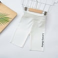 thumbnail image 2 of KAUOD Toddler Kids Compression Leggings Shorts Cotton Soft Letter Print Short Pants Youth Boys Workout Summer Basic Clothes, 2 of 3