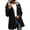 Black, variant on Waterproof Rain Jackets for Women Striped Lined Lightweight Hooded Outdoor Raincoats for Hiking Travel Casual Black, XL