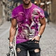 thumbnail image 2 of DDAPJ pyju Big and Tall T-shirts for Men Mardi Gras Mask Graphic Tees Carnival Party Short Sleeve Tops Summer Casual Fashion Hipster Tee Shirts X-Hot Pink XXXXXL, 2 of 4