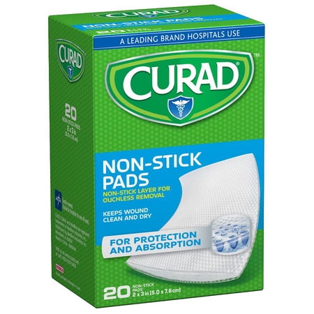 Curad Non-Stick Pads 2 in x 3 in