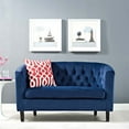 thumbnail image 4 of Modway Prospect Performance Velvet Loveseat in Navy, 4 of 4