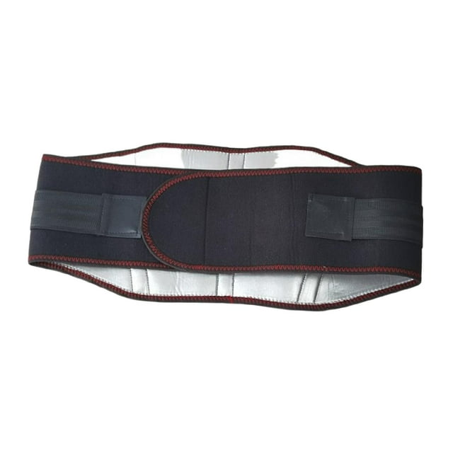 Faja moldeadora de cintura abdominal para mujer, quemador de grasa en la espalda baja, corsé deportivo para fitness Negro Plata L