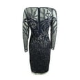 thumbnail image 2 of Adrianna Papell Women's Beaded Long-Sleeve Dress (4, Midnight), 2 of 2